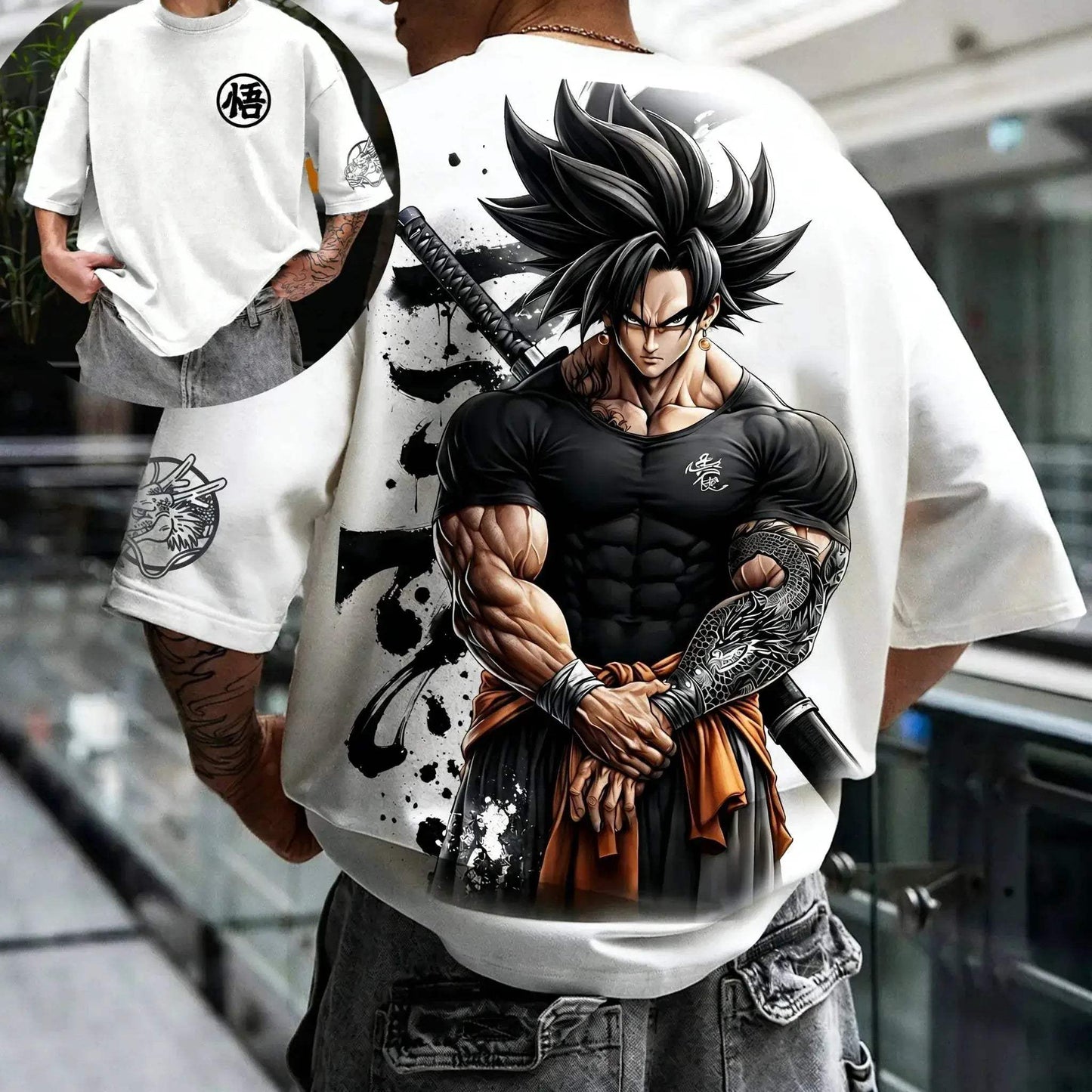 Dragon Ball Z Goku Super Saiyan 4 Graphic Cotton Tee - ToylandEU