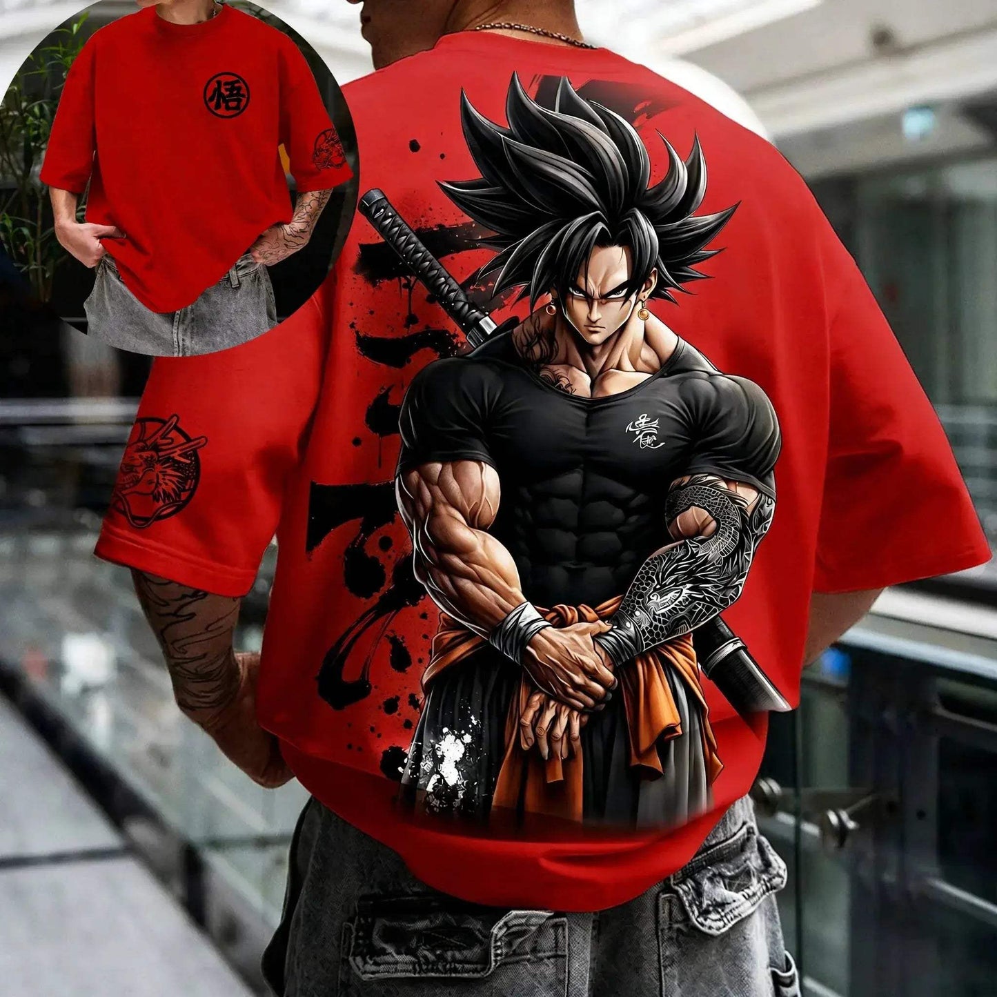 Dragon Ball Z Goku Super Saiyan 4 Graphic Cotton Tee - ToylandEU