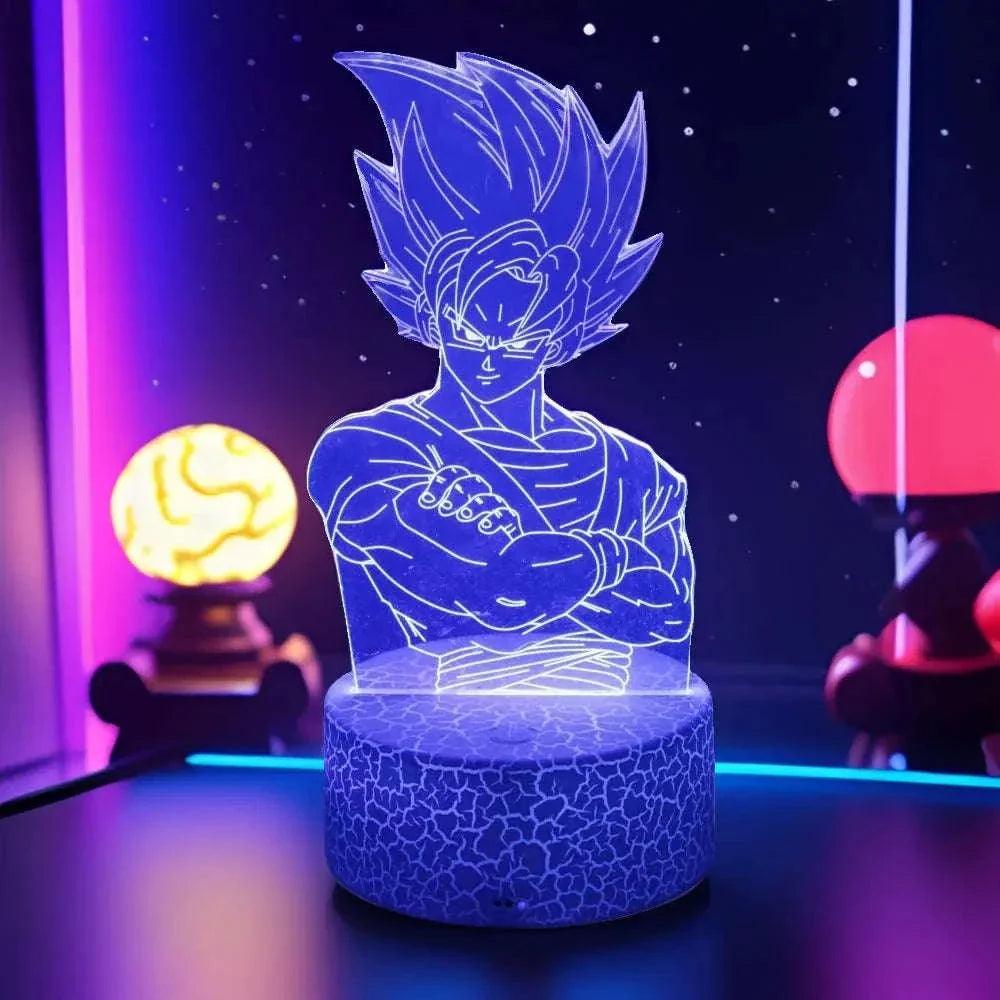 Dragon Ball Z LED Figure Lamp Goku Vegeta Night Light