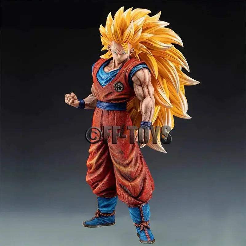 Dragon Ball Z SSJ3 Goku Figure 30cm PVC Collectible Statue - ToylandEU