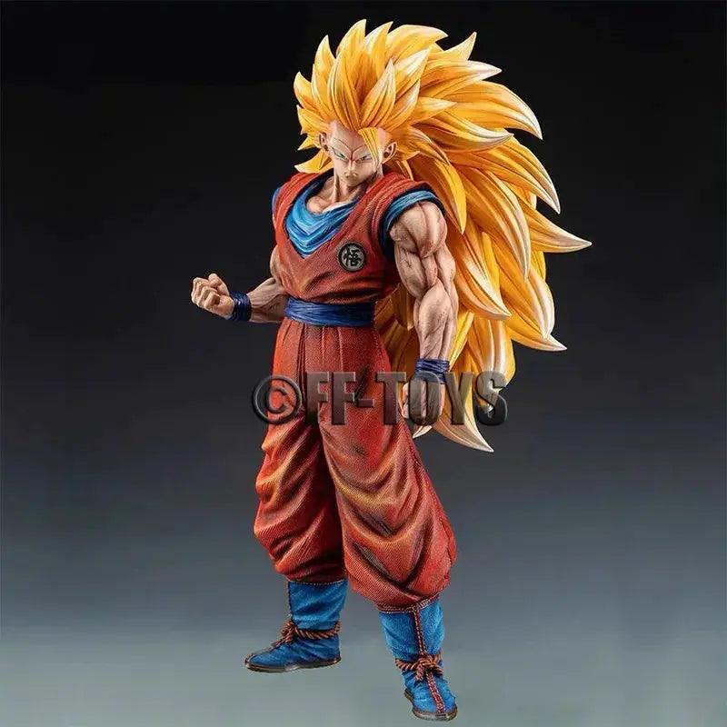  Dragon Ball Z SSJ3 Goku Figure PVC Statue Premium -  ToylandEU™