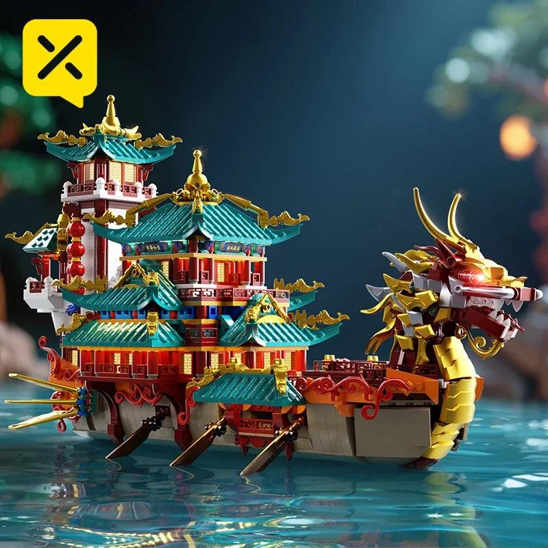  Dragon Boat Blocks | 2453 Pcs Lego | Toylandeu™ 