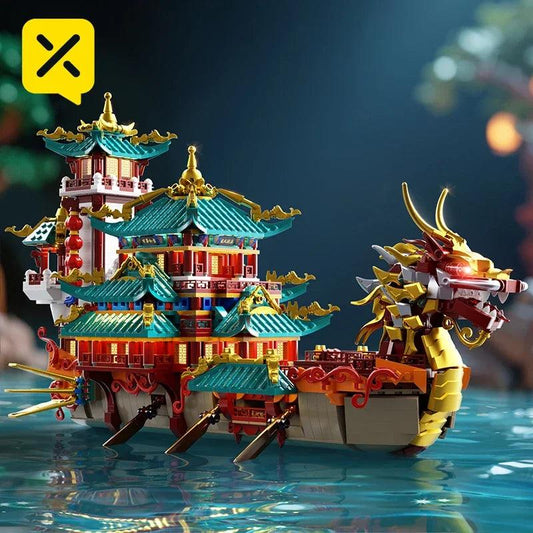  Dragon Boat Blocks | 2453 Pcs Lego | Toylandeu™ 