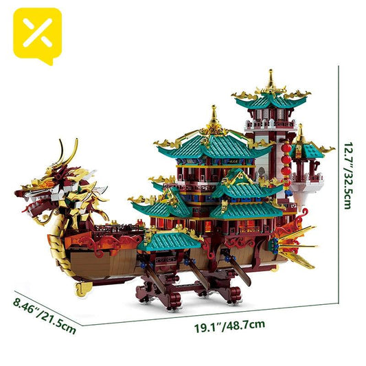  Dragon Boat Blocks | 2453 Pcs Lego | Toylandeu™ 