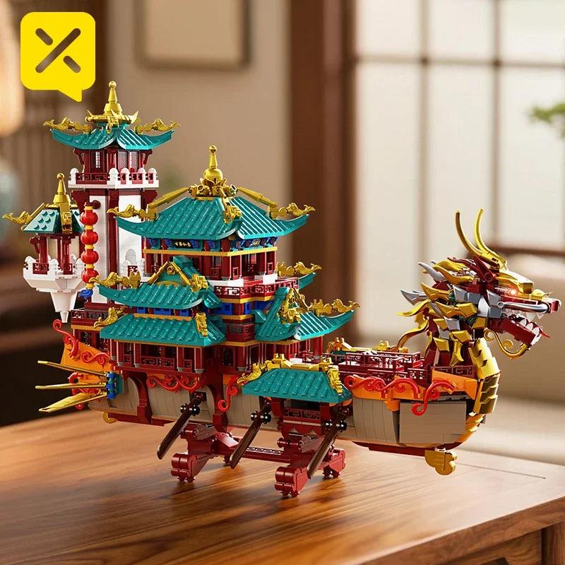  Dragon Boat Blocks | 2453 Pcs Lego | Toylandeu™ 