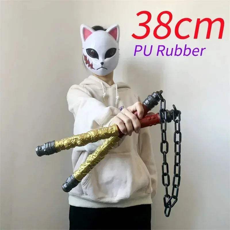 Dragon Double Nunchaku Rubber Prop PUBG Shenlong Cosplay Gift - ToylandEU