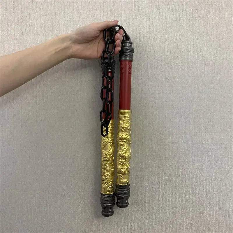 Dragon Double Nunchaku Rubber Prop PUBG Shenlong Cosplay Gift - ToylandEU
