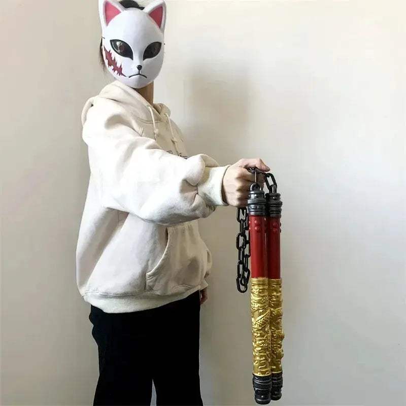 Dragon Double Nunchaku Rubber Prop PUBG Shenlong Cosplay Gift - ToylandEU