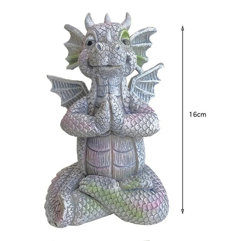 Dragon Garden Statue | LED Resin Decor | Toylandeu™