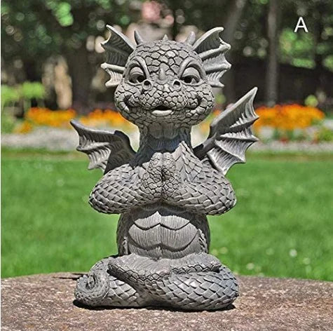 Dragon Garden Statue | LED Resin Decor | Toylandeu™