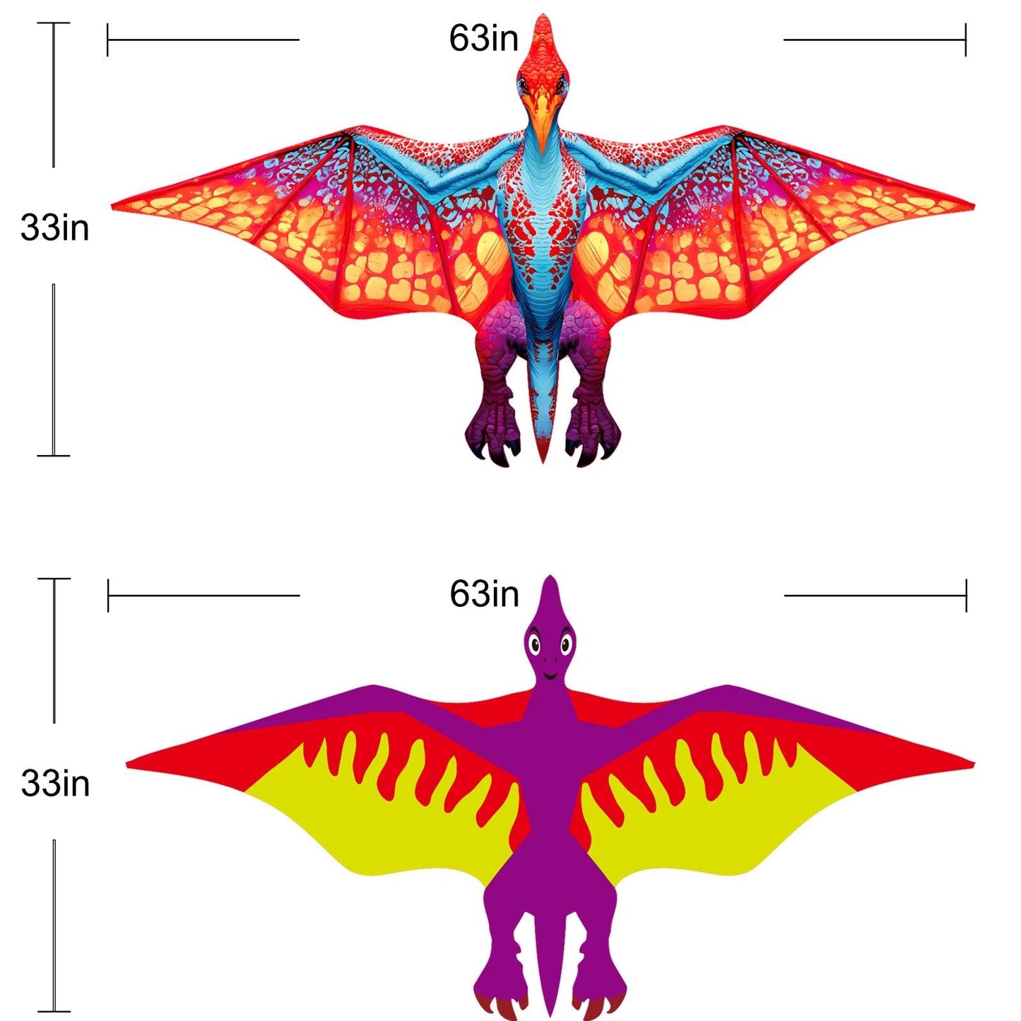  Dragon Kite 63 Inch | Beginner Friendly | Toylandeu™ 