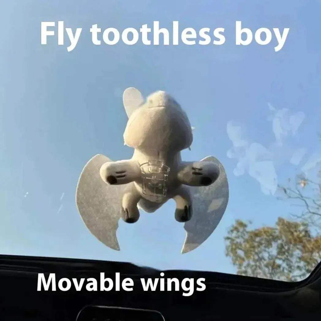 Dragon Plush Toy Car Accessory With Movable Wings Removable Buckle - ToylandEU