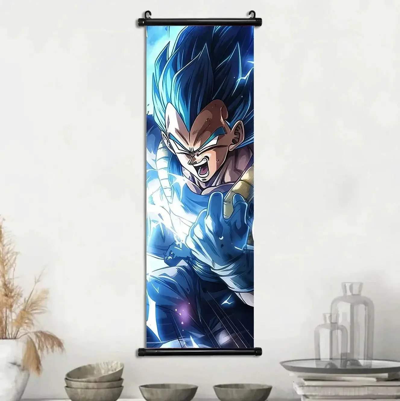 Dragon Ball Super Posters, Anime Wall Artwork Ultra Instinct Goku Vegeta Canvas Super Saiyan Hanging Scrolls Home Room Decor - CLOUDANIMESTUDIO