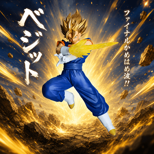Dragon Ball Z Dokkan Battle Super Vegito 10th Anniversary Statue | PVC | About 7 1/2 Inches Tall | Dragon Ball Z Collectors