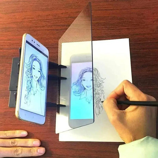  Drawing Projection Copying Board Learning Drawing Tools Table Sketching Optical Board for Universal Mobile Phone -  ToylandEU™
