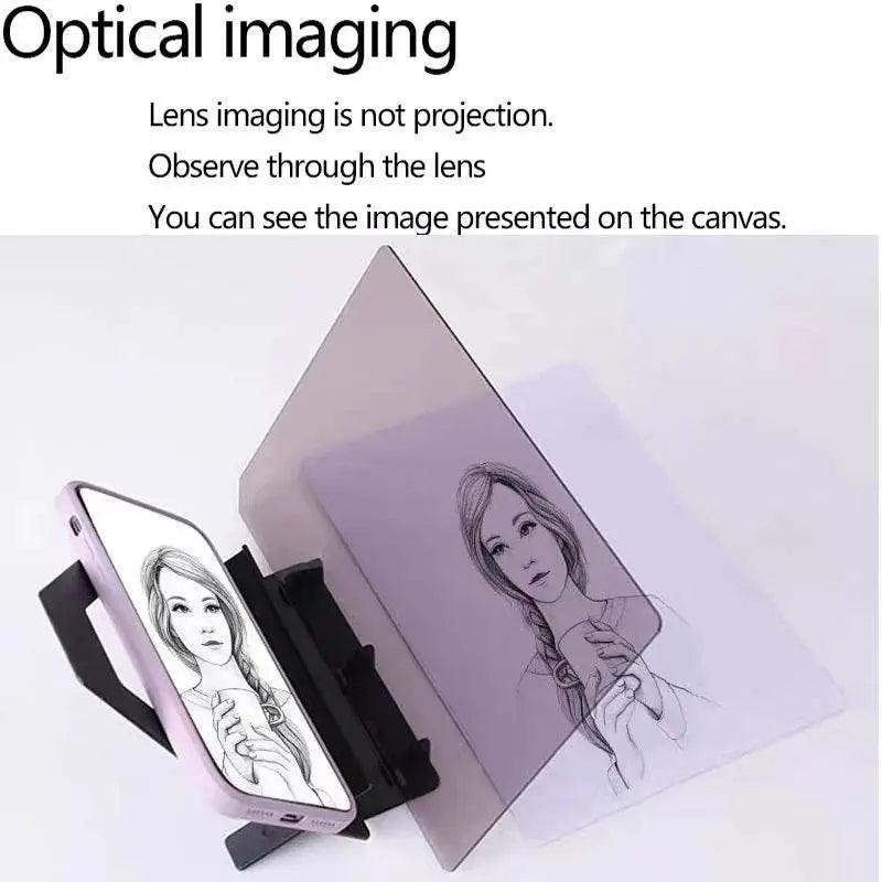  Drawing Projection Copying Board Learning Drawing Tools Table Sketching Optical Board for Universal Mobile Phone -  ToylandEU™