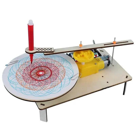  DIY Creative Wooden Electric Plotter Drawing Robot STEM Kids Model Automatic Painting Science Electronics Kits -  ToylandEU™
