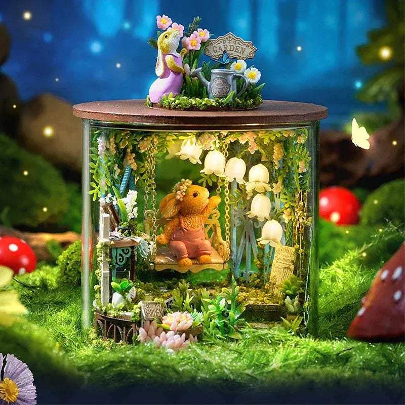 Dream Bottle Dollhouse DIY Kit With Furniture Easy Assembly - ToylandEU