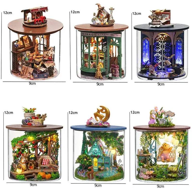 Dream Bottle Dollhouse DIY Kit With Furniture Easy Assembly - ToylandEU