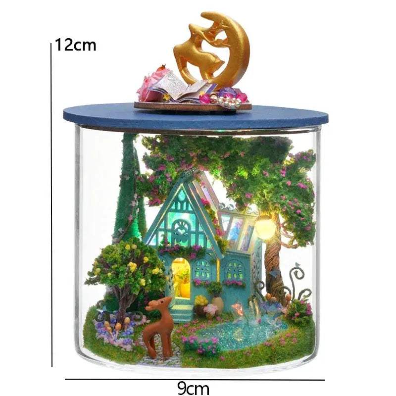 Dream Bottle Dollhouse DIY Kit With Furniture Easy Assembly - ToylandEU