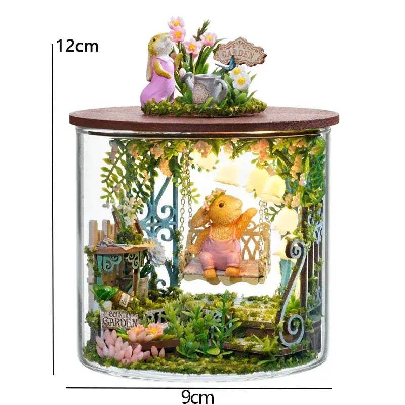 Dream Bottle Dollhouse DIY Kit With Furniture Easy Assembly - ToylandEU