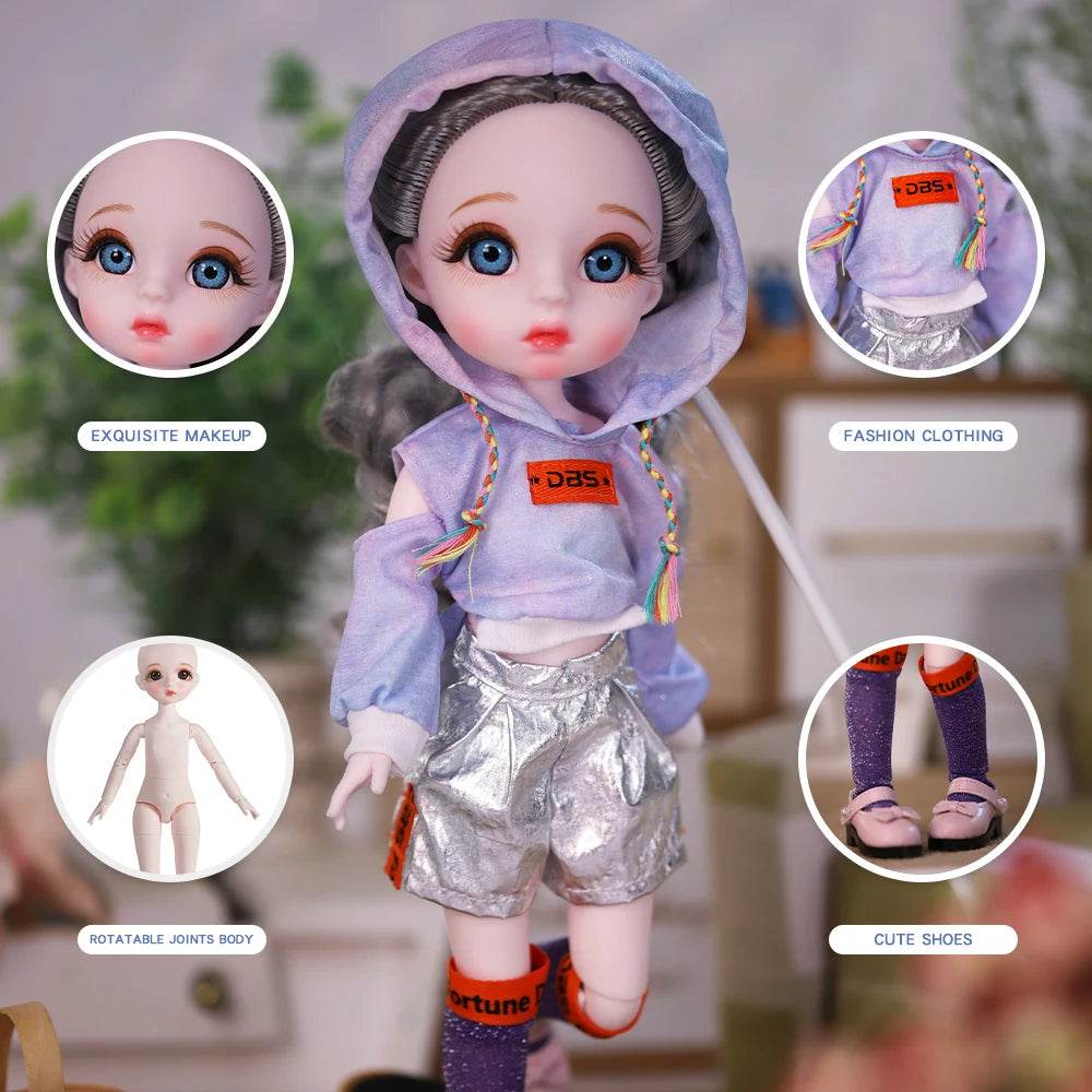 Dream Fairy 1/6 BJD 28 Joints Body Dolls Full Set Gift - ToylandEU