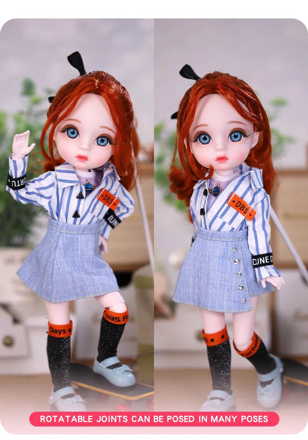 Dream Fairy 1/6 BJD 28 Joints Body Dolls Full Set Gift - ToylandEU