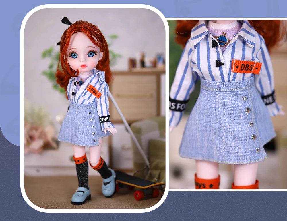 Dream Fairy 1/6 BJD 28 Joints Body Dolls Full Set Gift - ToylandEU