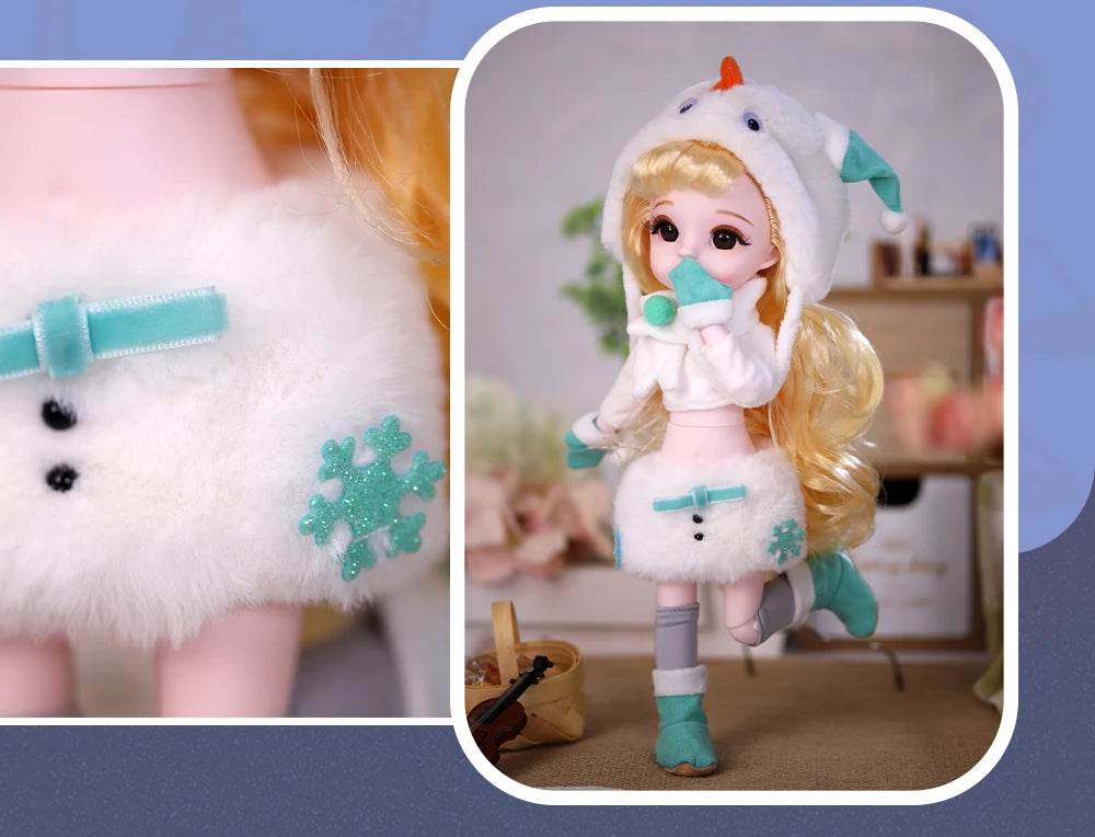 Dream Fairy 1/6 BJD 28 Joints Body Dolls Full Set Gift - ToylandEU