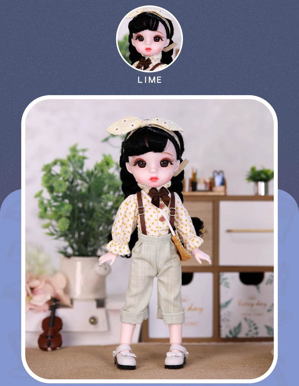 Dream Fairy 1/6 BJD 28 Joints Body Dolls Full Set Gift - ToylandEU