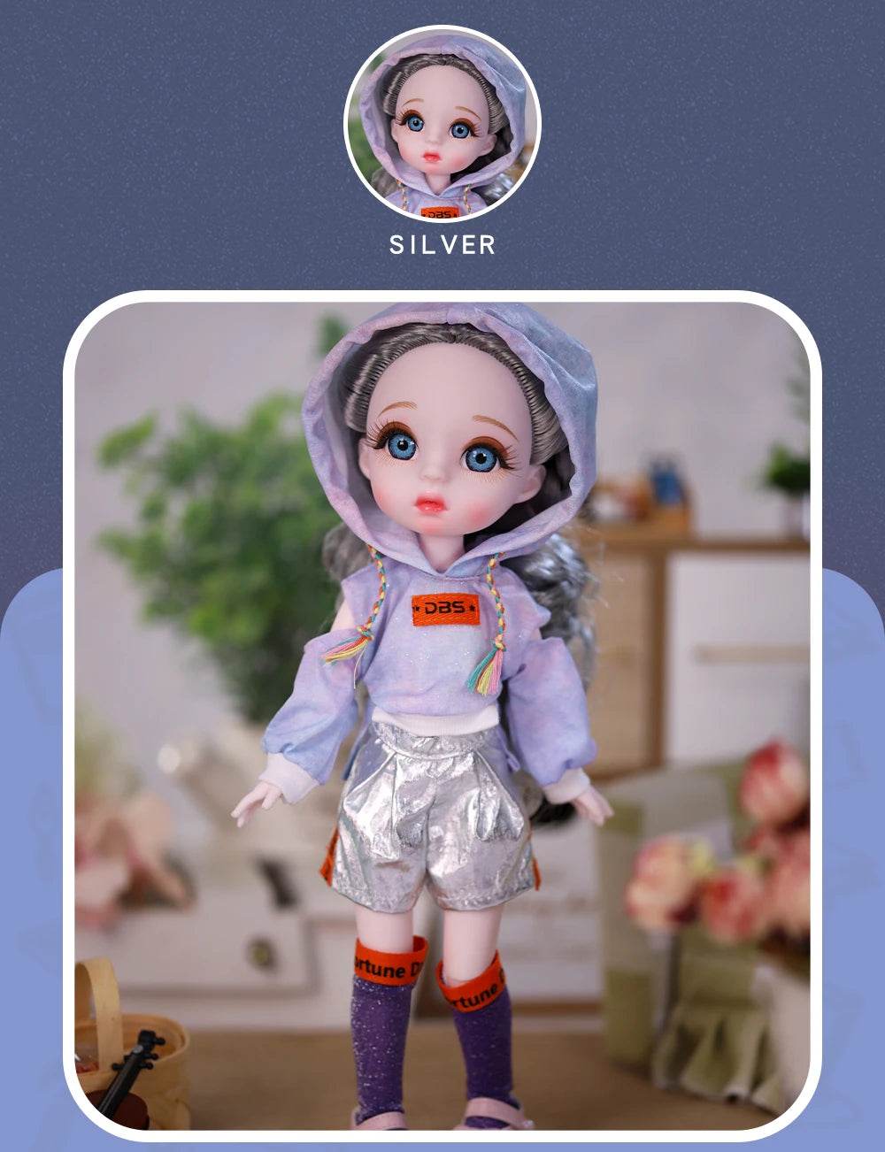 Dream Fairy 1/6 BJD 28 Joints Body Dolls Full Set Gift - ToylandEU