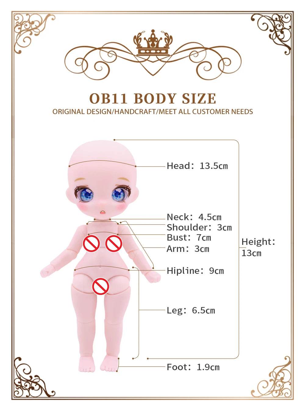 Dream Fairy 13cm OB11 Maytree Doll With Bangs Kawaii Toy - ToylandEU