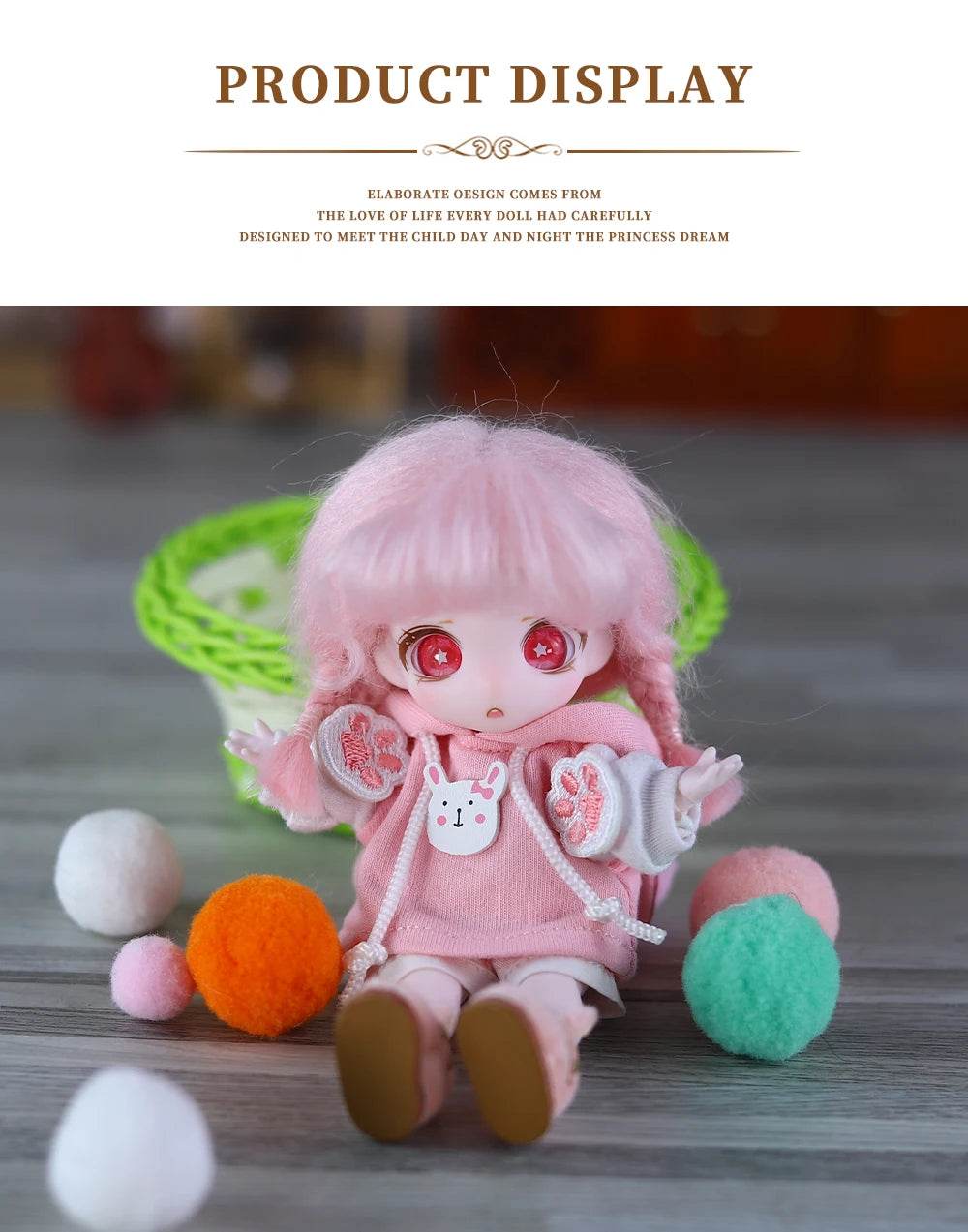 Dream Fairy 13cm OB11 Maytree Doll With Bangs Kawaii Toy - ToylandEU