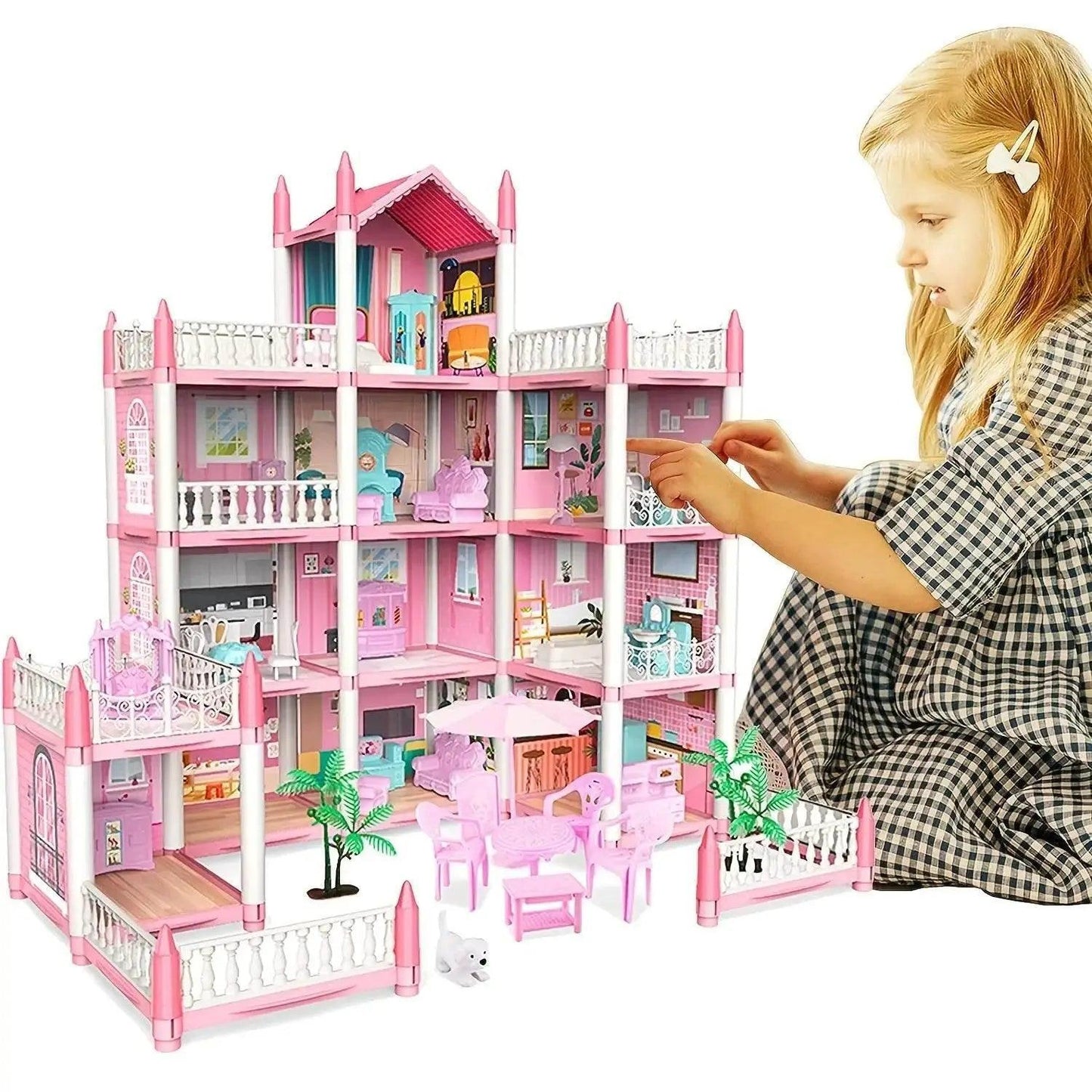  Dream Princess Castle 3D DIY Assembly Dollhouse with Music - Perfect  -  ToylandEU™