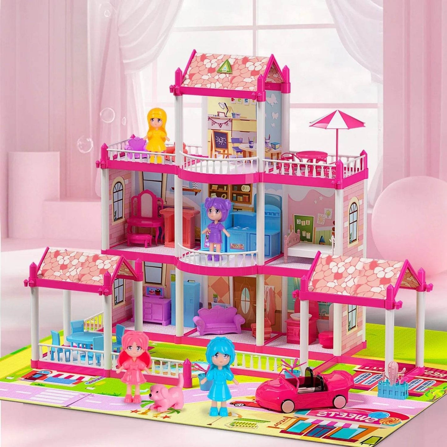 Dreamy Dollhouse With Lights For Girls 3 Plus Years - ToylandEU