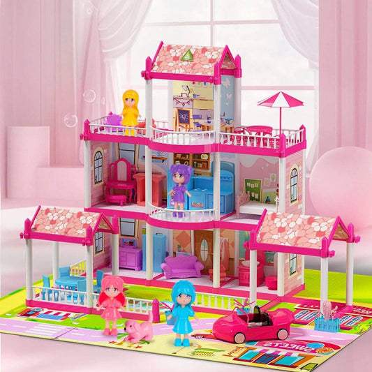 Dreamy Dollhouse With Lights For Girls 3 Plus Years - ToylandEU