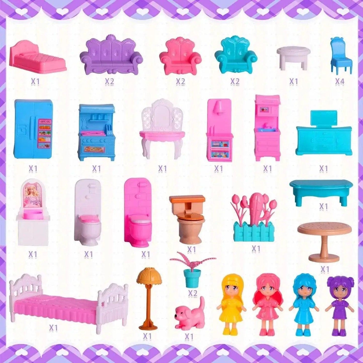  Dreamy Princess Dollhouse With Lights Toyland EU -  ToylandEU™