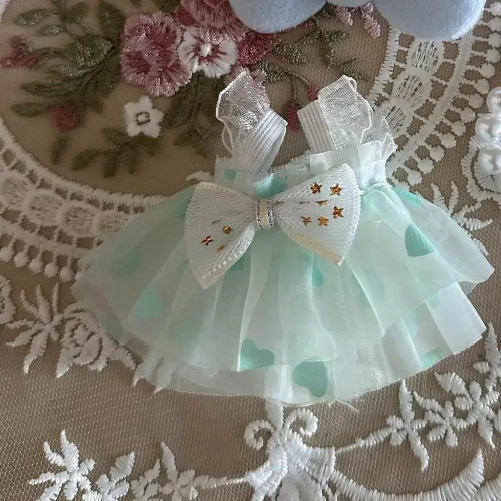Dress for 17cm Labubu Mini Plush Doll Bow Princess Outfit - ToylandEU
