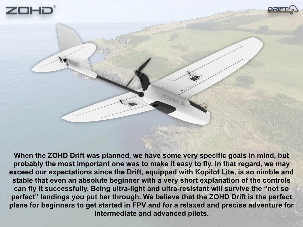 Drift 877mm Wingspan FPV Glider AIO EPP RC Airplane PNP - ToylandEU