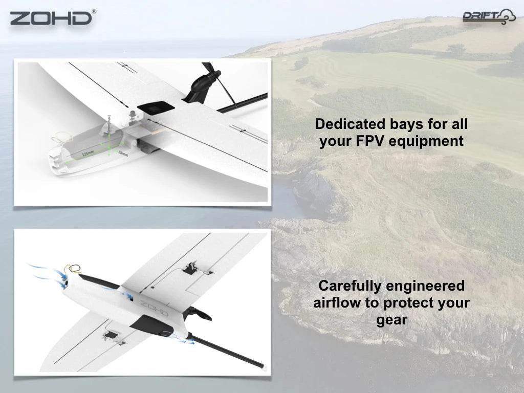 Drift 877mm Wingspan FPV Glider AIO EPP RC Airplane PNP - ToylandEU