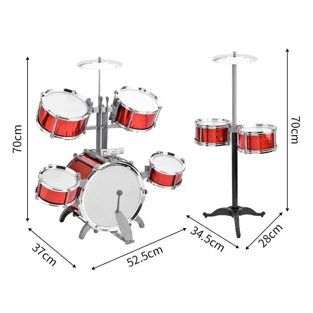  Drum Set Jazz Drum Kit with Stool for Beginners Gifts -  ToylandEU™