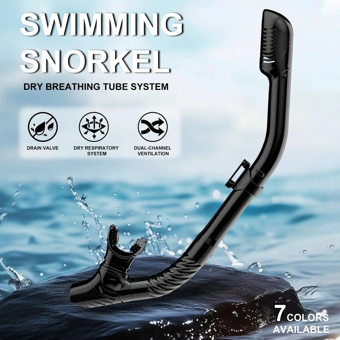  Dry Snorkel Tube For Easy Breathing Splash Guard -  ToylandEU™