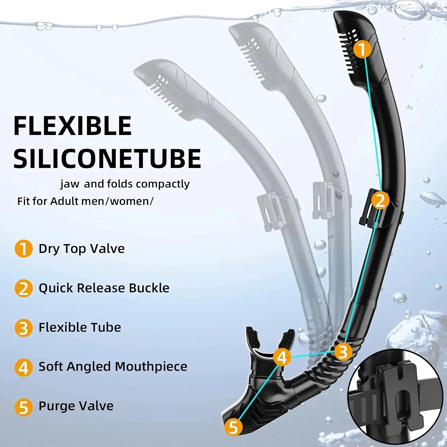  Dry Snorkel Tube For Easy Breathing Splash Guard -  ToylandEU™