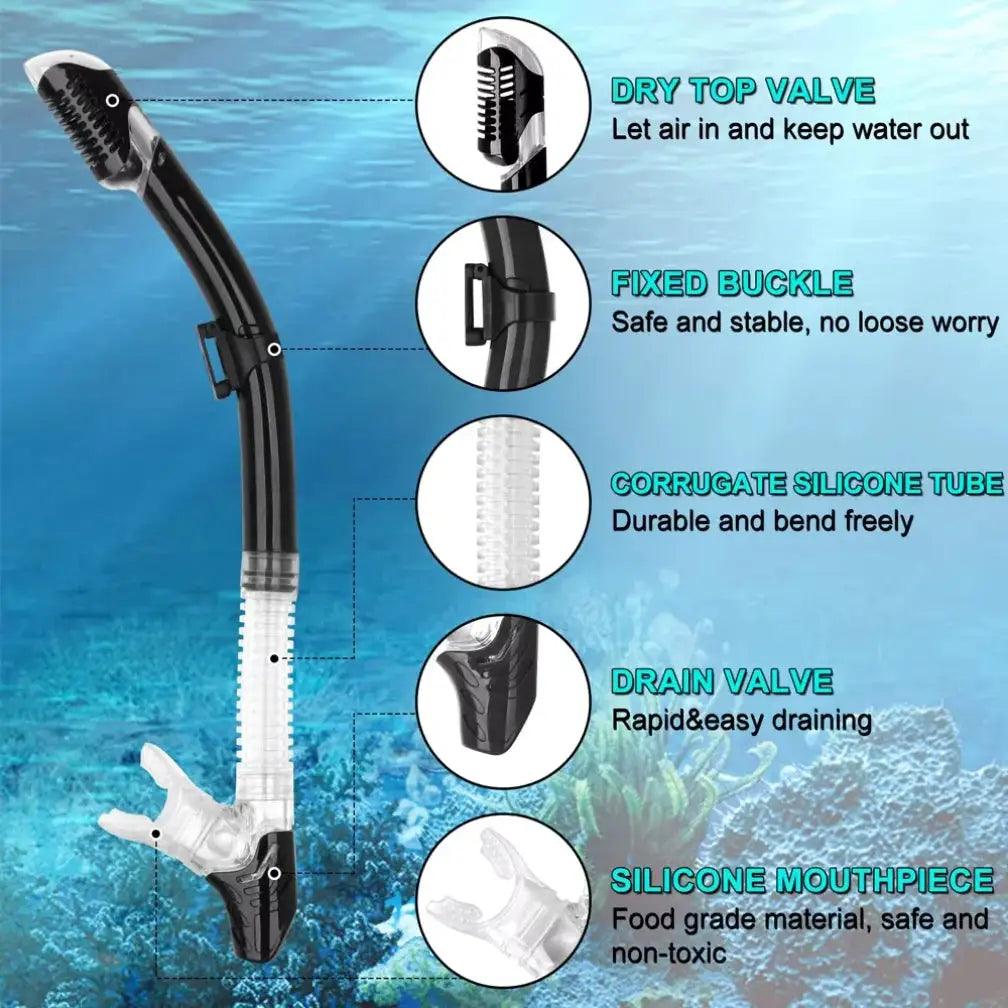  Dry Snorkel Tube Top Valve For Easy Breathing Comfort -  ToylandEU™