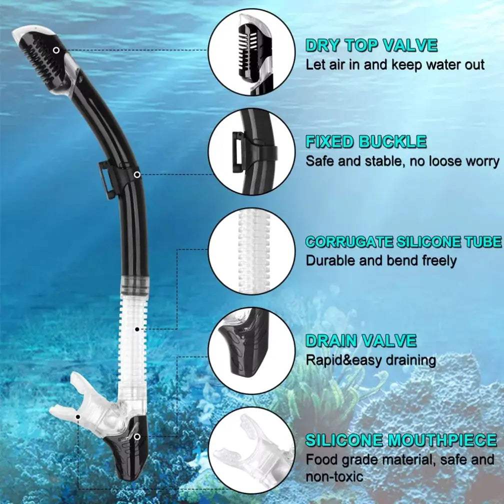  Dry Snorkel Tube Top Valve For Easy Breathing Comfort -  ToylandEU™