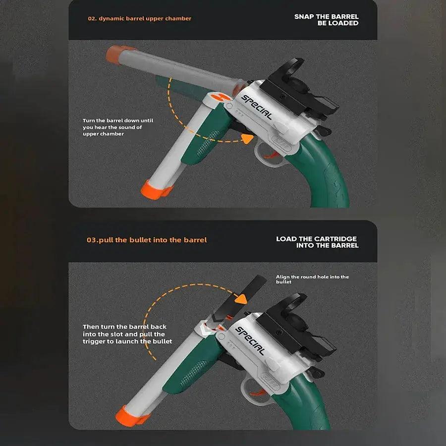  Dual Barrel Toy Gun S686 Safe Soft Bullets For Kids -  ToylandEU™