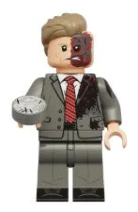 Custom Dual Justice Figure Split Personality Crime Boss ABS Plastic Display Base Plate Included - ToylandEU