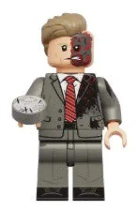 Custom Dual Justice Figure Split Personality Crime Boss ABS Plastic Display Base Plate Included - ToylandEU