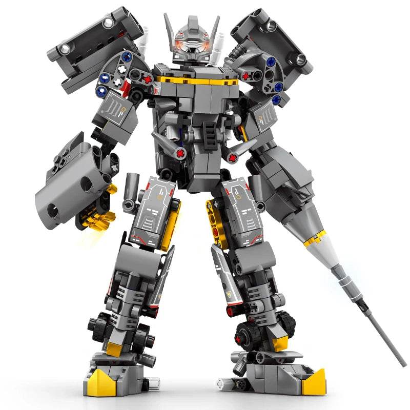 Dual-Mode Military Mecha Building Set - 2 in 1 Action Toy for All Ages - ToylandEU