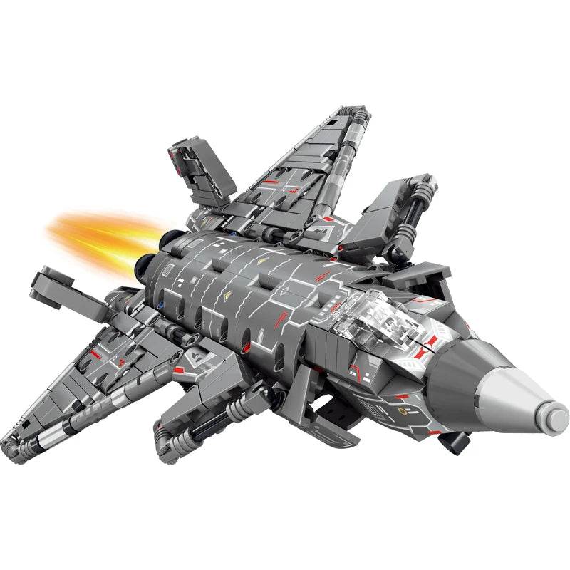 Dual-Mode Military Mecha Building Set - 2 in 1 Action Toy for All Ages - ToylandEU